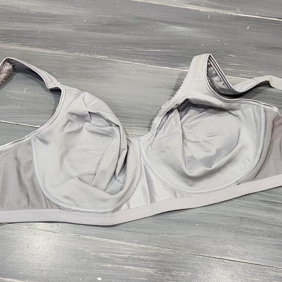 Playtex 4745 18 Hour Bra 38D Ultimate Lift and Support Wireless Bra Crystal Grey - Picture 6 of 11